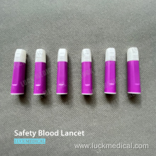 Button Activated Blood Lancet Safety Pen Type